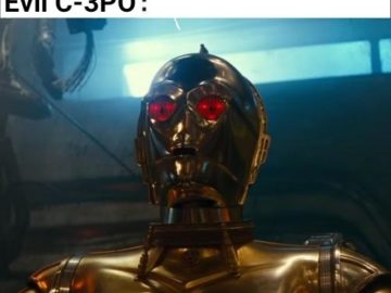 C-3PO с красными глазами