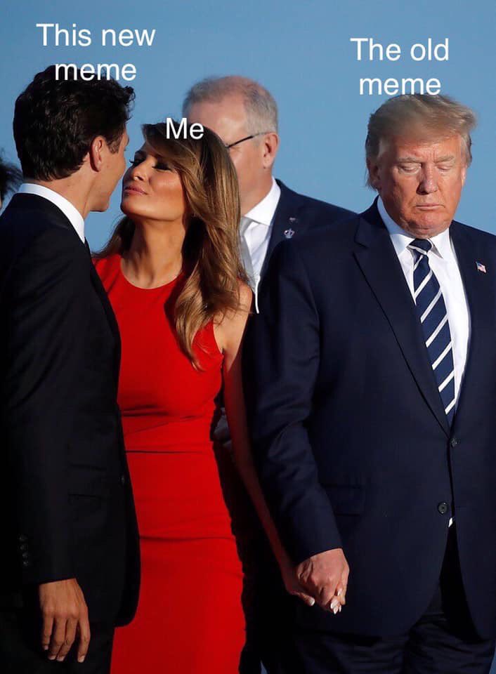 Мелания Трамп целует Джастина Трюдо
