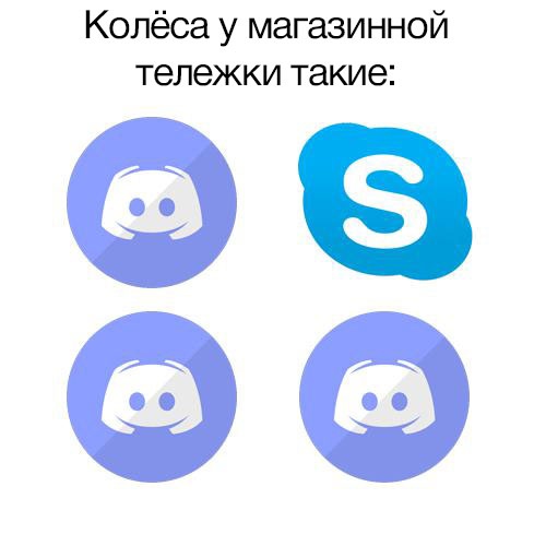 Мем про колеса у тележки в магазине