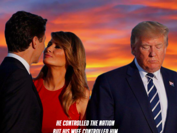 Мелания Трамп целует Джастина Трюдо
