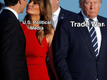 Мелания Трамп целует Джастина Трюдо