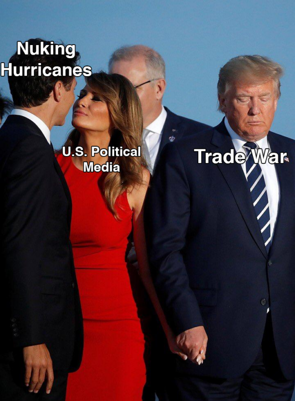 Мелания Трамп целует Джастина Трюдо