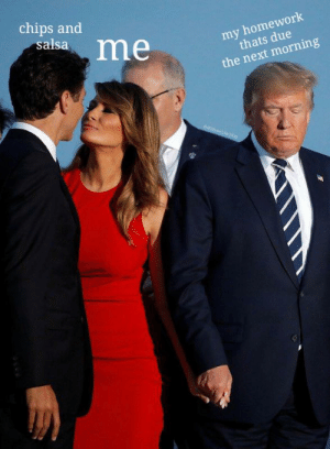 Мелания Трамп целует Джастина Трюдо