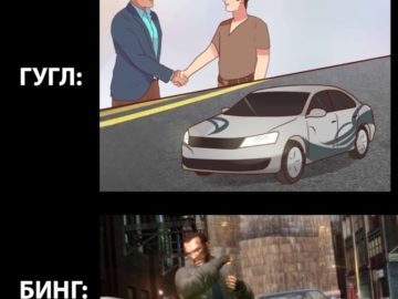 Мемы про Гугл и Бинг