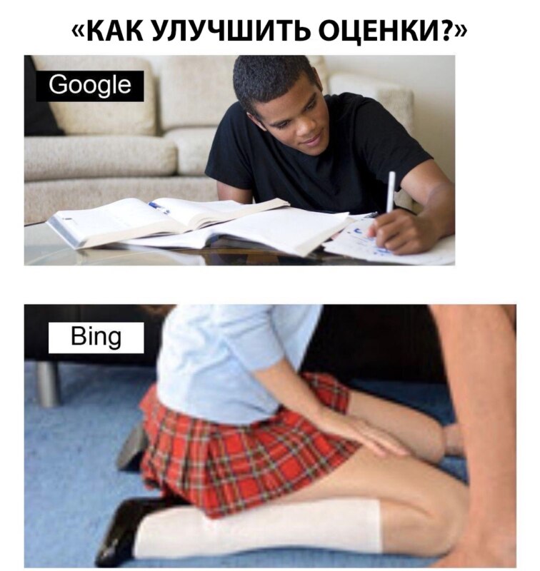 Мемы про Гугл и Бинг