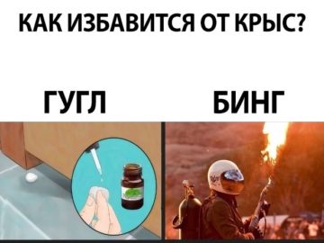 Мемы про Гугл и Бинг