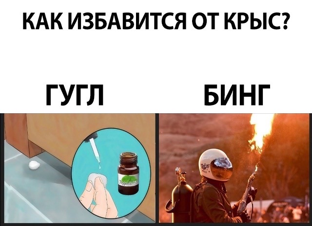 Мемы про Гугл и Бинг