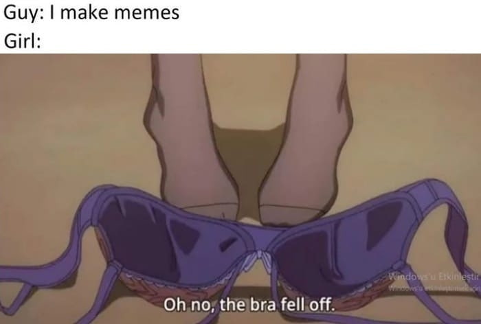 Oh no the bra fell off