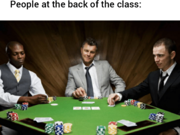 No eating in class meme
