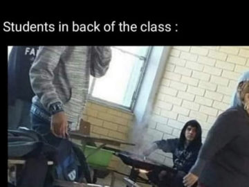 Back of the class