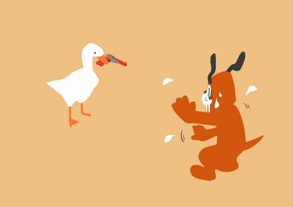 Untitled Goose Game мем