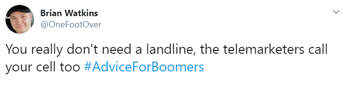#AdviceForBoomers