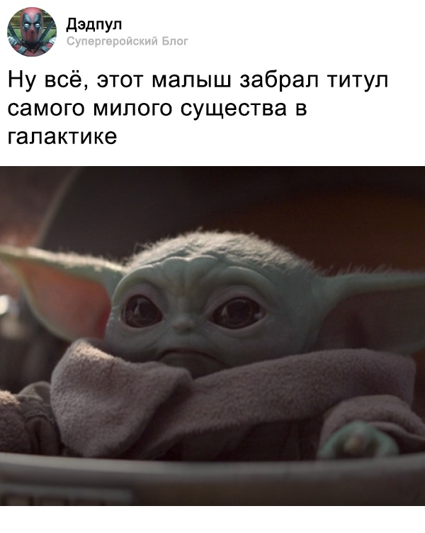 Маленький Йода из сериала Мандалорец
