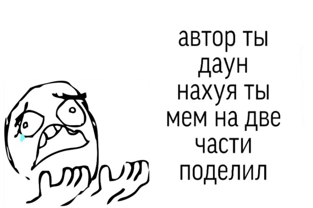 мем на две части