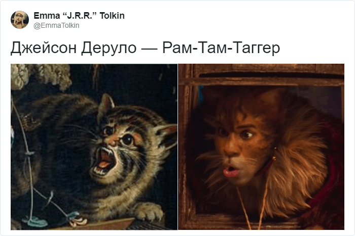 персонажи Кошки и коты со средневековых картин