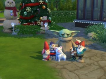 Малыша Йоду добавили в Sims 4