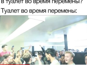 Туалет во время перемены