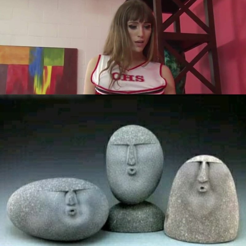 Камни с человеческими лицами