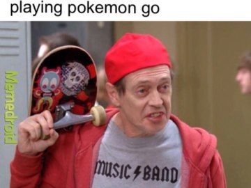 Стив Бушеми со скейтбордом (How Do You Do, Fellow Kids?)