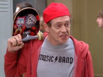 How Do You Do Fellow Kids Мем Стив Бушеми со скейтбордом
