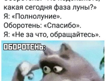 Волк с пальцем у виска
