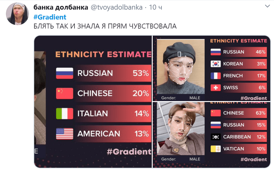 Градиент кто ты по национальности