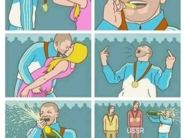 Парень с бронзовой медалью