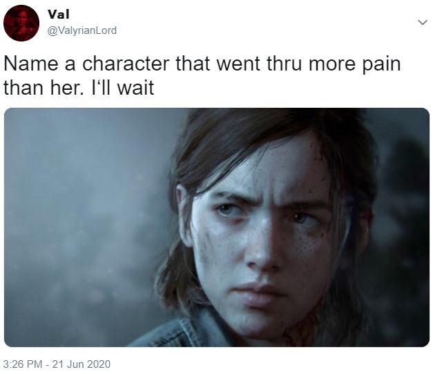 Name a character that went thru more pain than her. I'll wait Name a character that went thru more pain than her. I'll wait