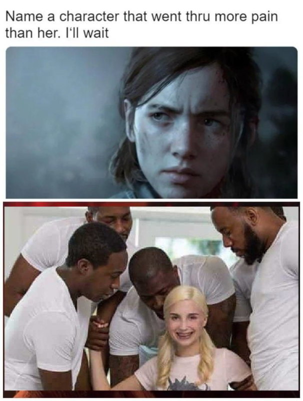 Name a character that went thru more pain than her
