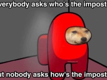Among Us Impostor Meme