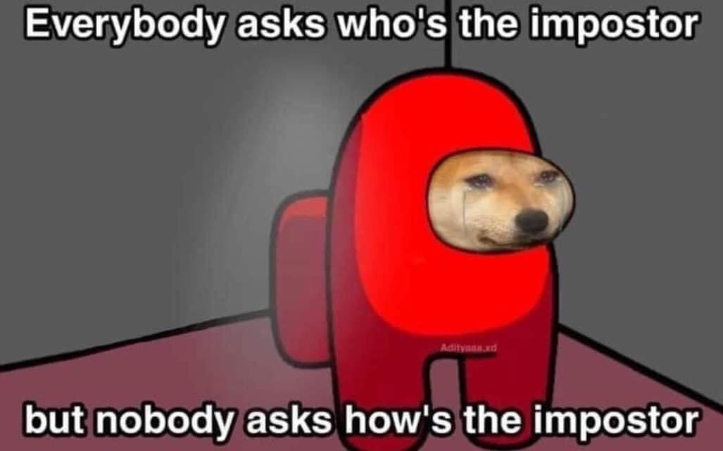 Among Us Impostor Meme