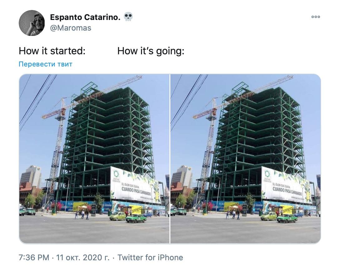 How it started vs. How it's going