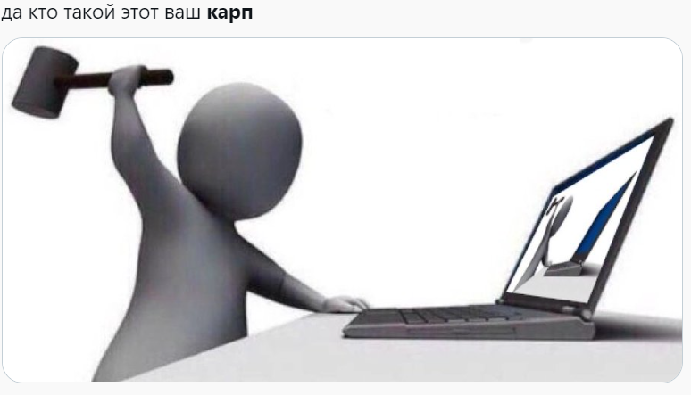 карп мем в твиттере