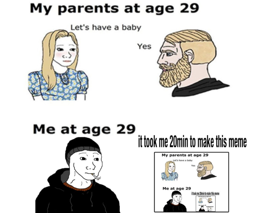 Мои родители в X лет