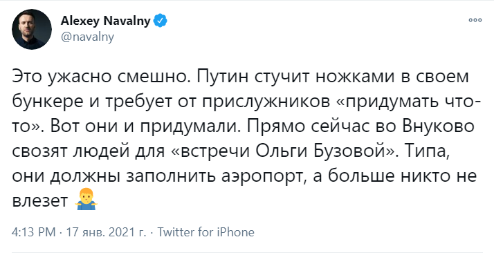 Навальный вернулся в Россию Навальный вернулся в Россию