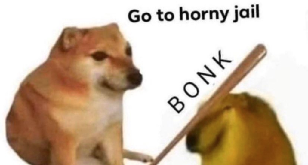 мем бонк bonk go to horny jail