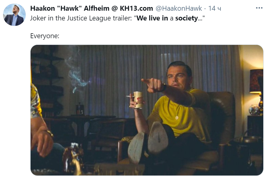 Джокер сказал Мы живем в обществе we live in a society