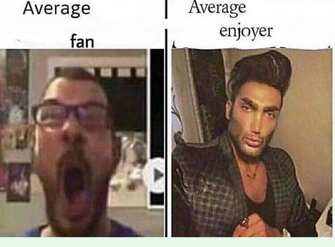 average fan average enjoyer мемы average fan average enjoyer мемы