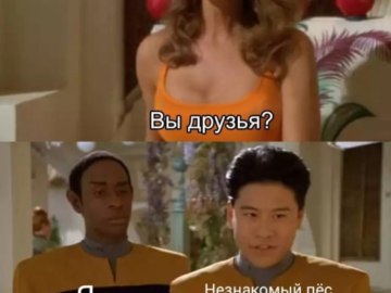 Вы друзья? Нет. Да.