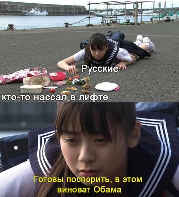 Японская школьница уронила обед