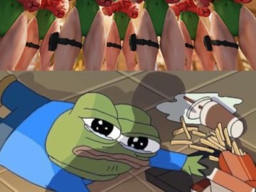 Пепе уронил еду