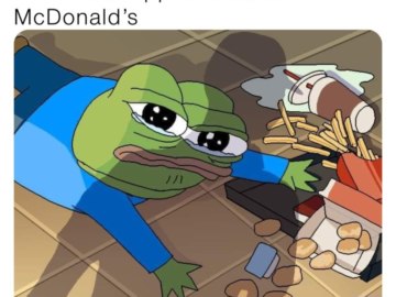 Пепе уронил еду
