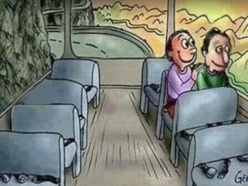 Два парня в автобусе