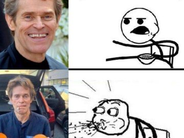 Уиллем Дефо с апельсинами