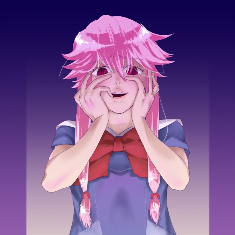 Yandere face, Yuno face, Ecstatic Yandere Pose Yandere face, Yuno face, Ecstatic Yandere Pose