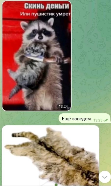 Скинь деньги или пушистик умрет