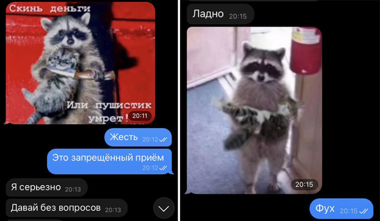 Скинь деньги или пушистик умрет