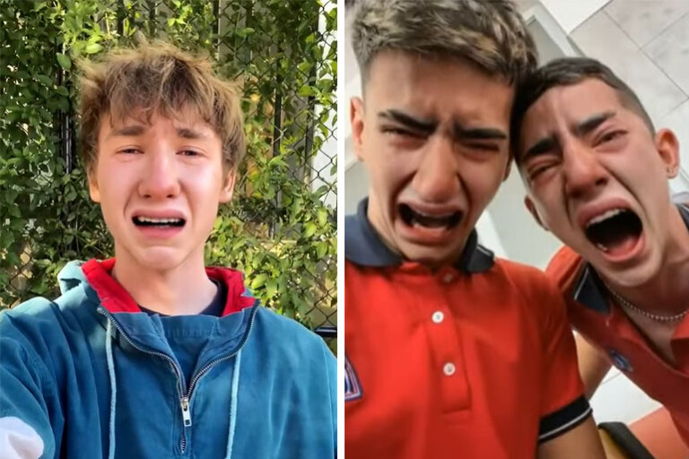 плачущий фильтр снепчат