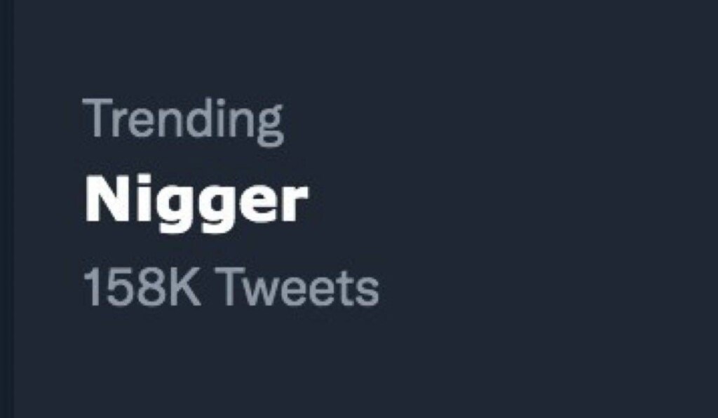 musk nigger twitter