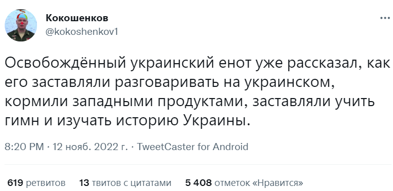 Енот из Херсона